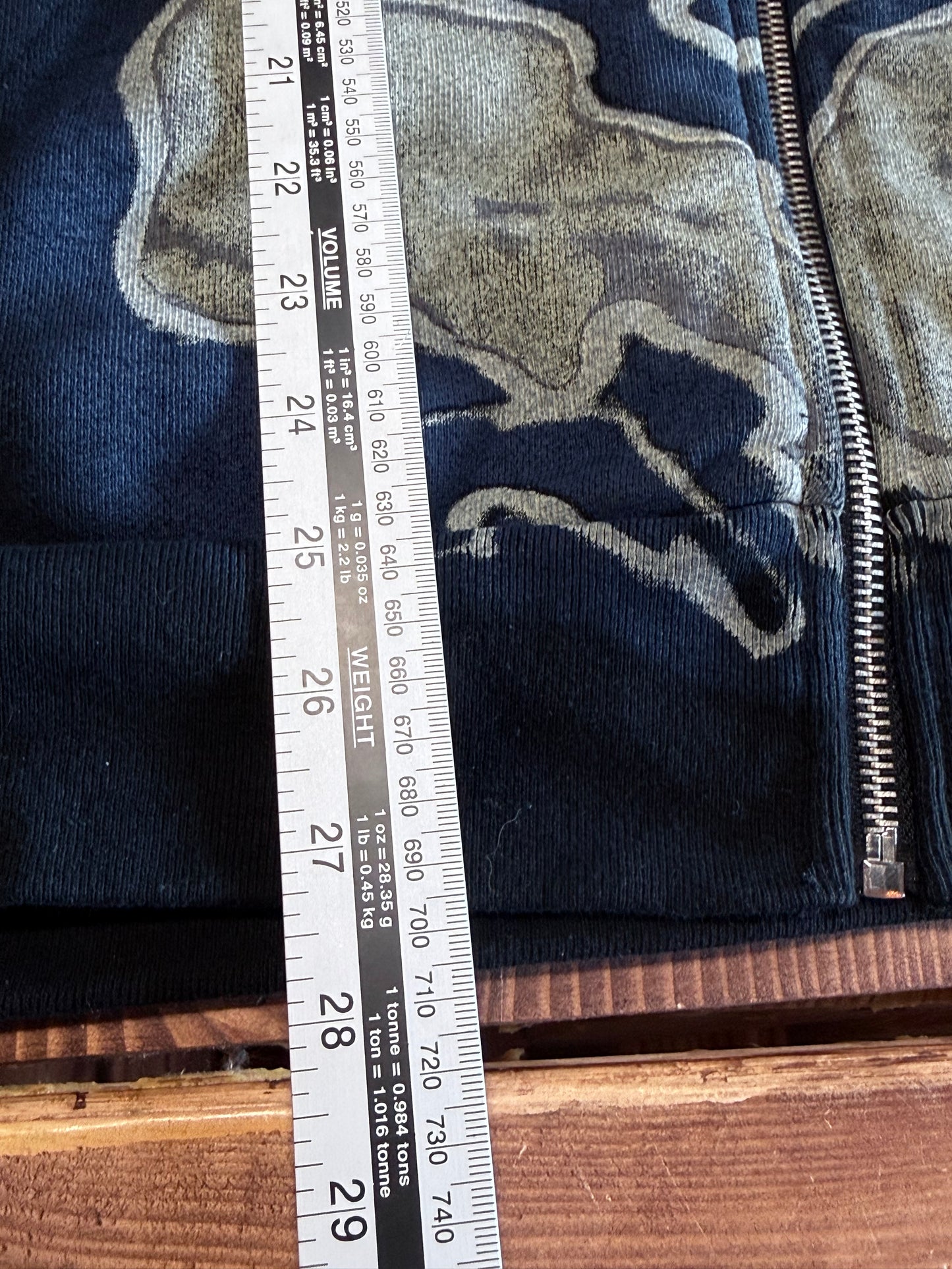 Travis Scott x Fragment Full Zip Bones Hoodie Size Medium