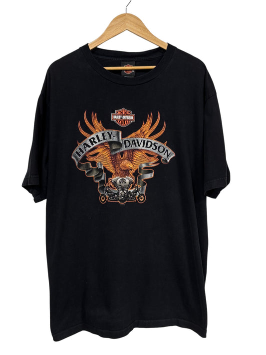 Vintage 00's Harley Davidson Las Vegas Nevada Biker Graphic Tee Size XXL