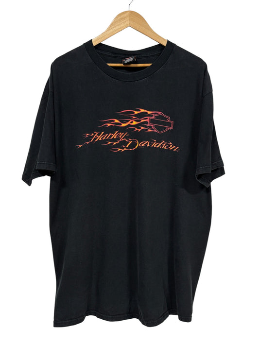 Vintage Harley Davidson Black Bear Newmarket England Biker Tee Size XXL