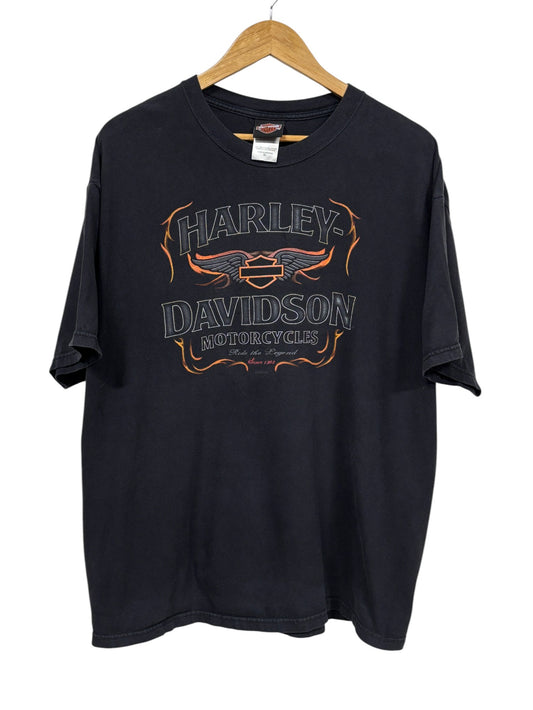 Vintage Harley Davidson El Paso Texas Biker Graphic Tee Size XL
