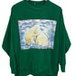 Vintage 90's Polar Bears Nature Graphic Crewneck Sweater Size Large