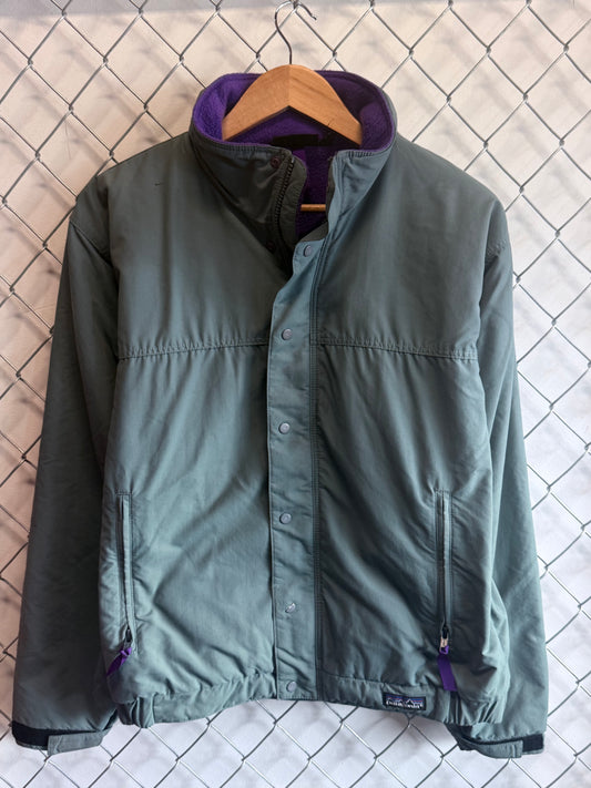 Vintage 90's Patagonia Made in USA Purple Lined Snap Jacket Size Small