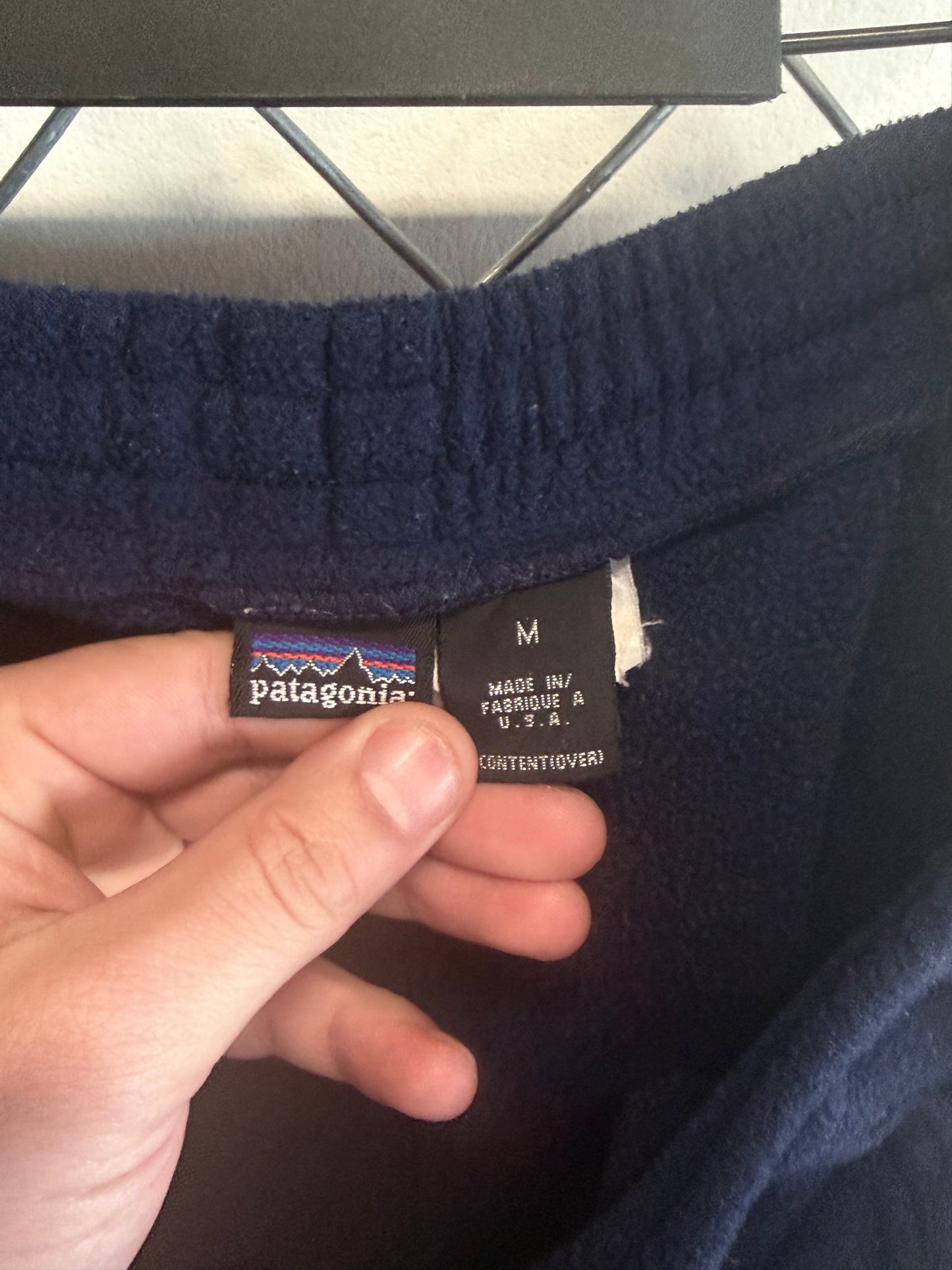 Vintage 90's Patagonia Blue Fleece Sweatpants Size Medium