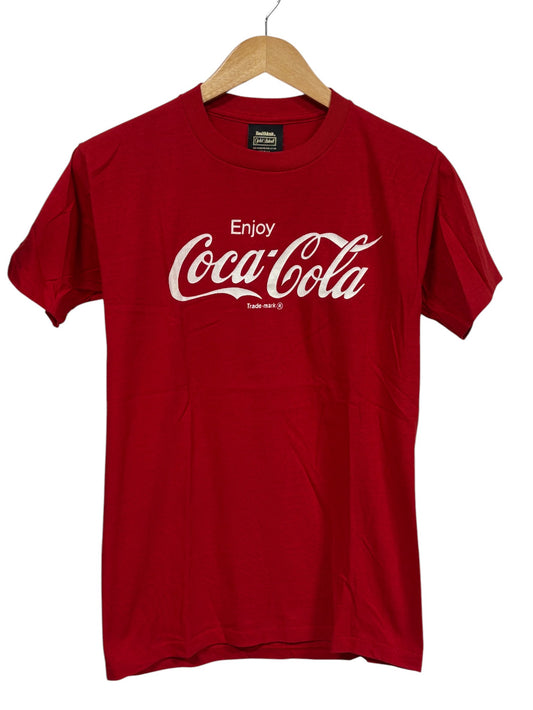 Vintage 80's Enjoy Coca-Cola Graphic Tee Size Medium
