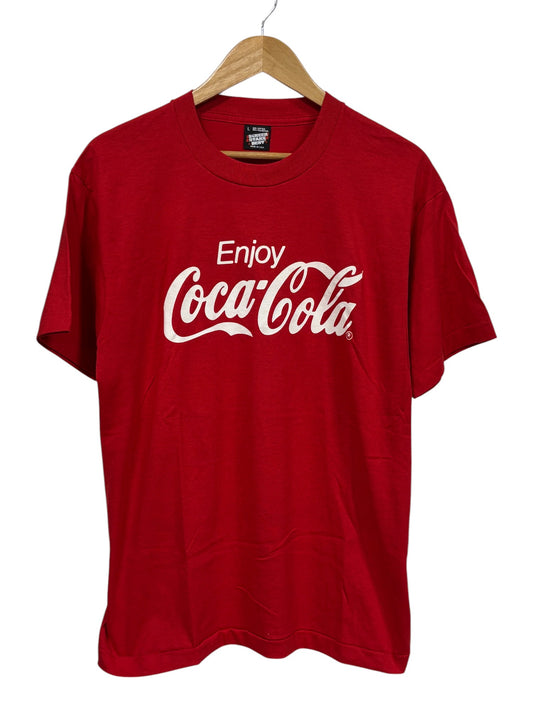 Vintage 80's Enjoy Coca-Cola Graphic Tee Size Large