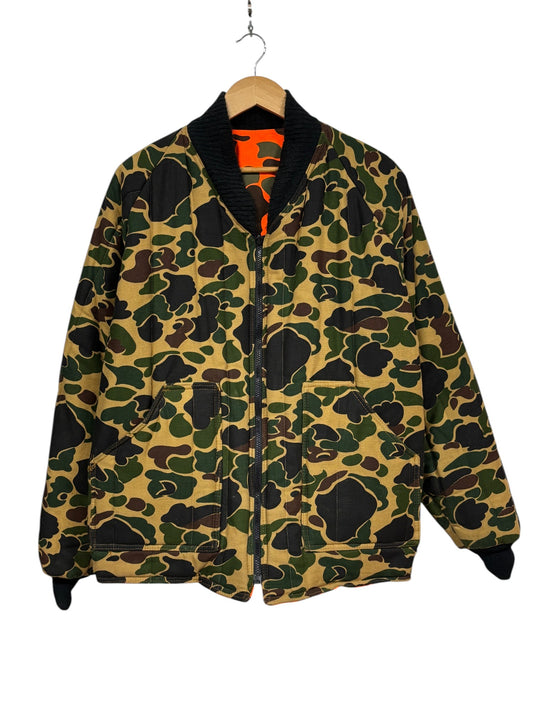 Vintage American Field Reversible Hunting Camo Jacket Size Large