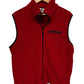 Vintage 90's Girls Kick Butt GKB Red Fleece Zip Up Vest Size Medium