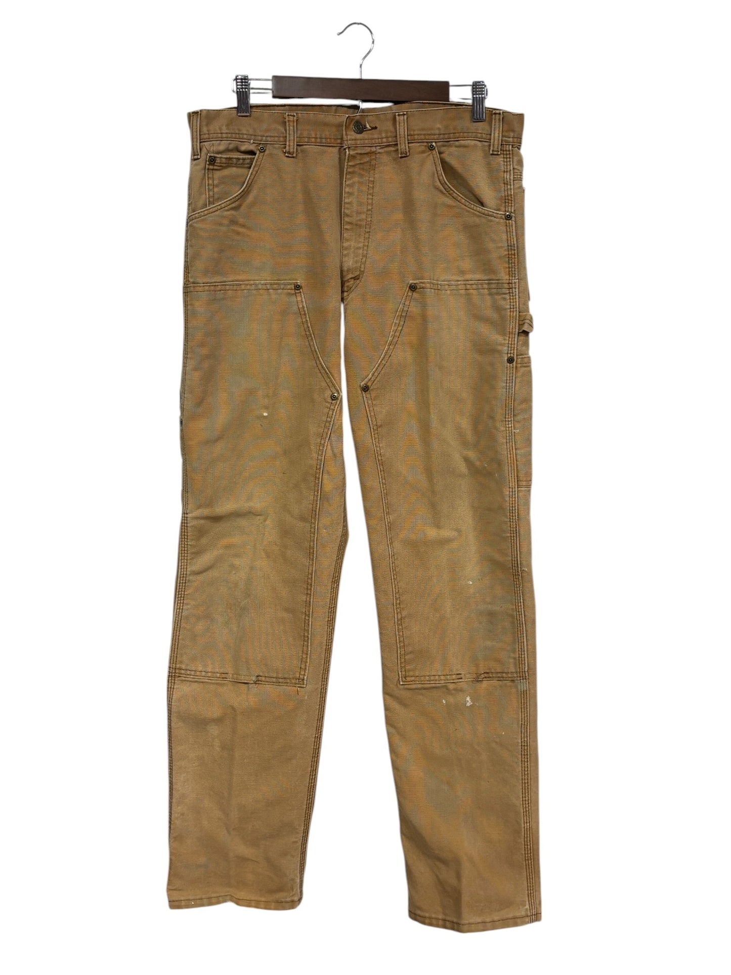 Vintage 90's Key Brown Double Knee Carpenter Pants Size 34x31