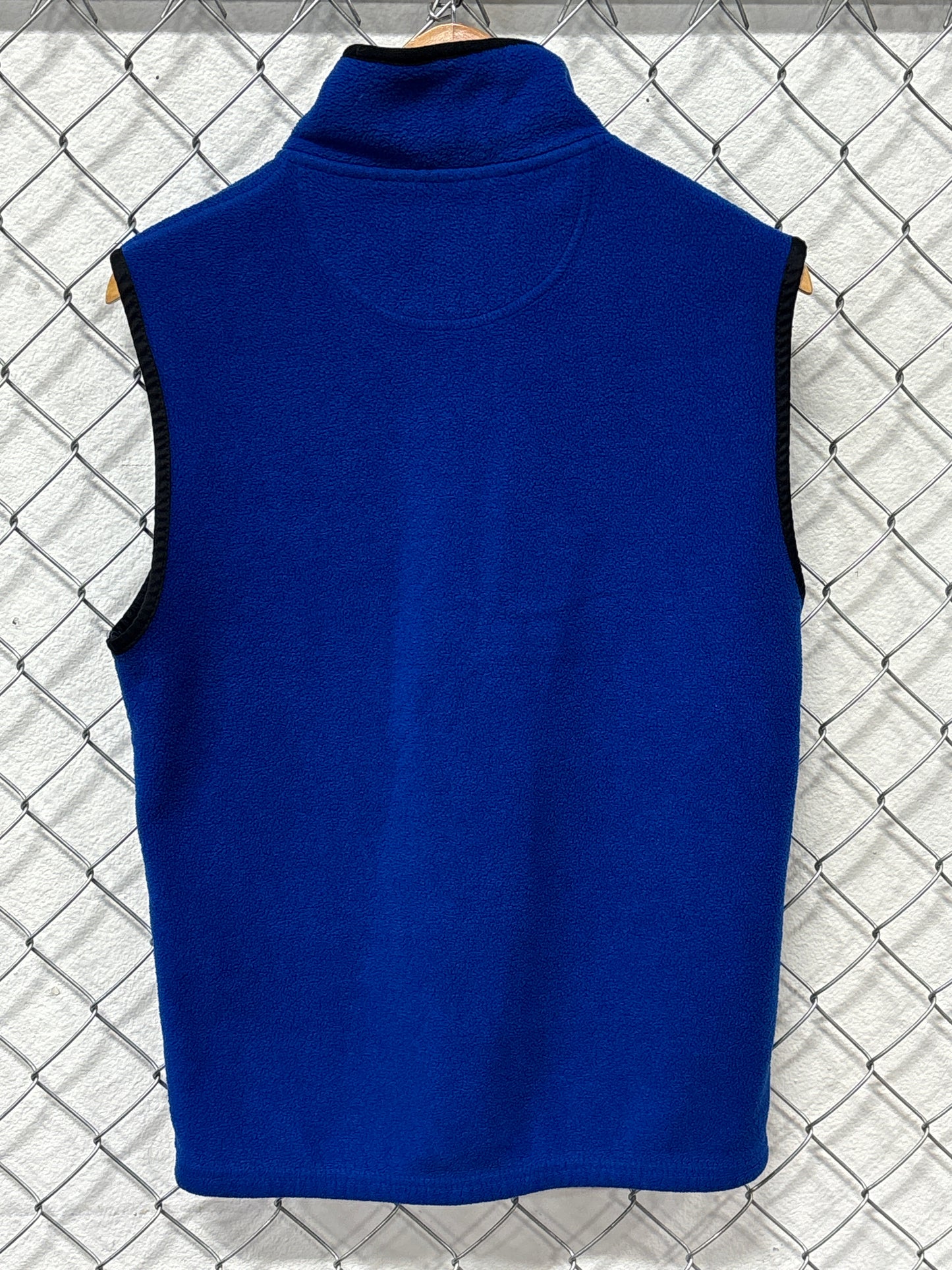 Vintage Y2K Billings Bulls Blue Fleece Vest Size Small