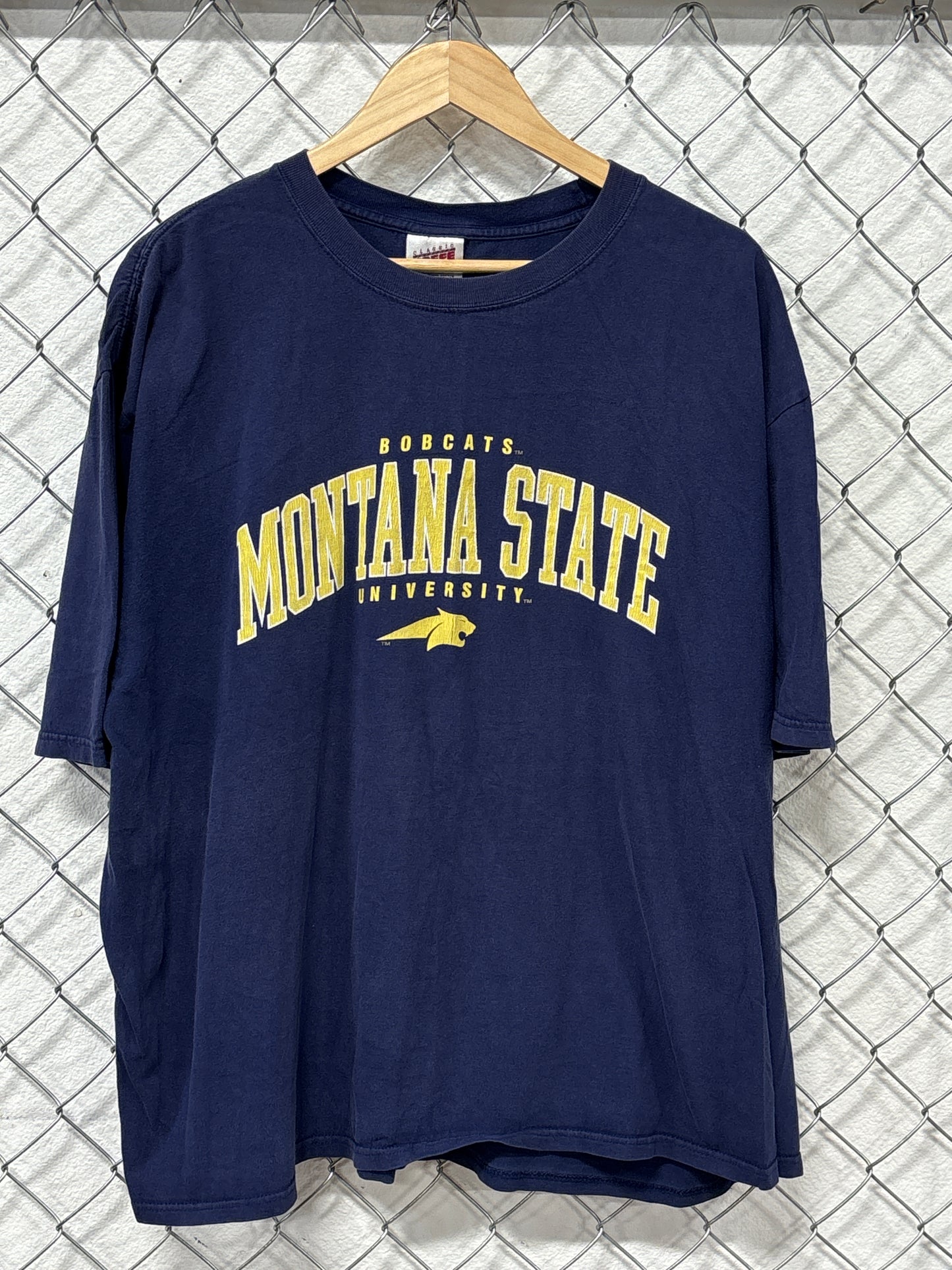 Vintage Montana State University Bobcats Graphic Tee Size XXL