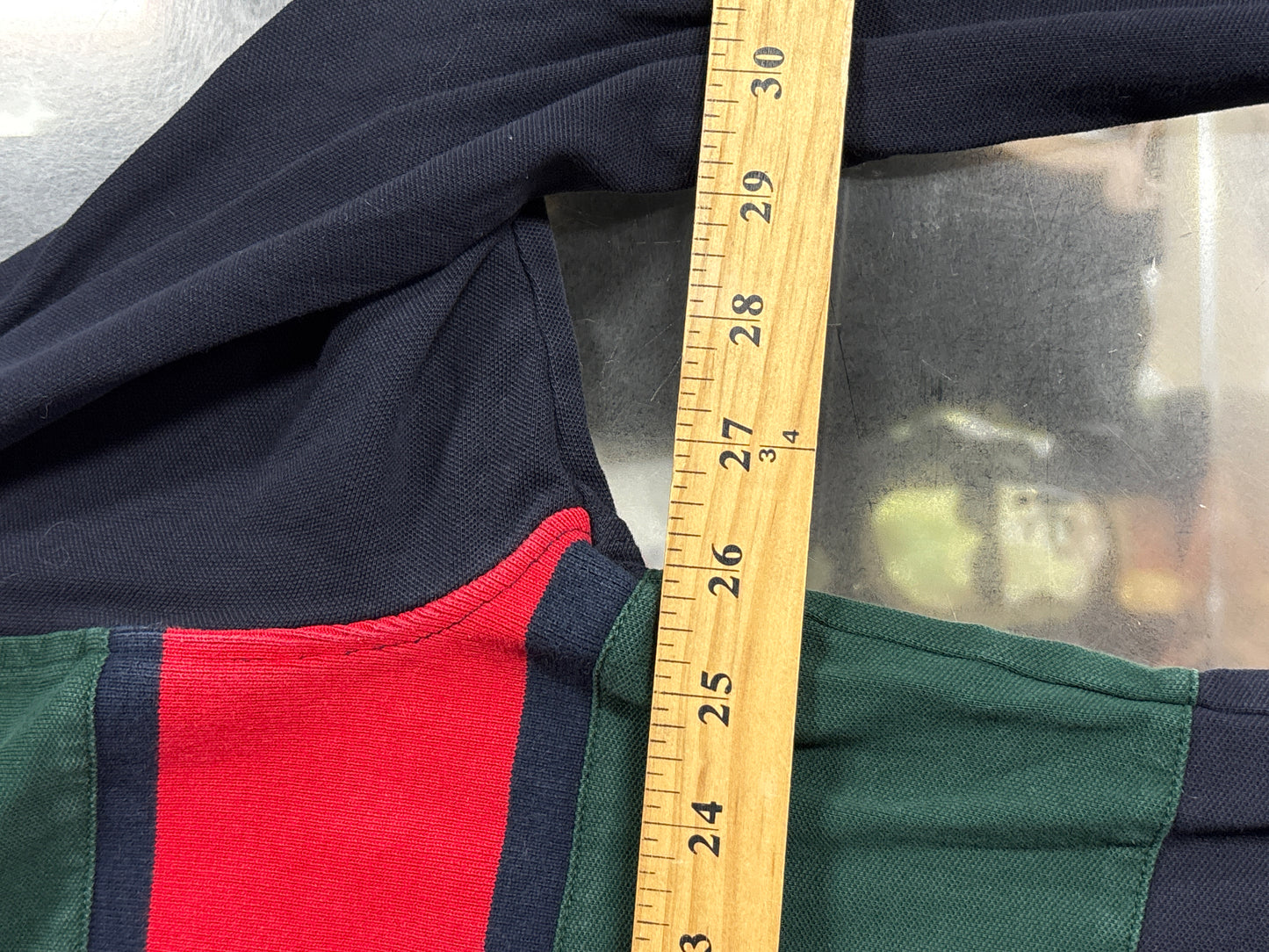 Vintage Tommy Hilfiger Flag Logo Spellout Rugby Polo Shirt Size XXL