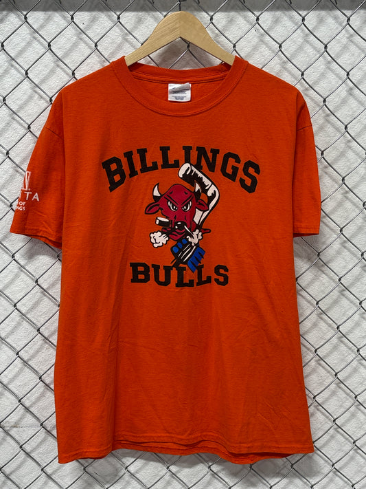 Vintage Billings Bulls Hockey Team Logo Tee Size Large