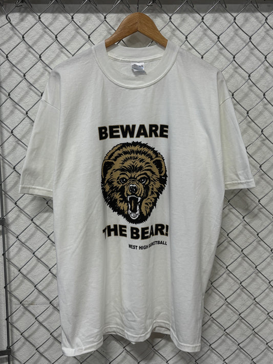Billings West High School Beware the Bear Graphic Tee Size Large