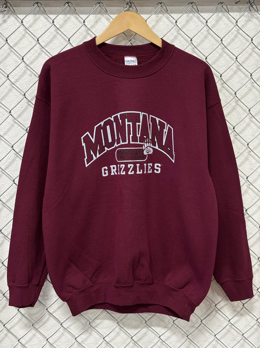 Vintage Y2K University of Montana Grizzlies Crewneck Sweater Size Large