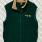 Vintage 90's Montana State University Billings Green Fleece Vest Size Large