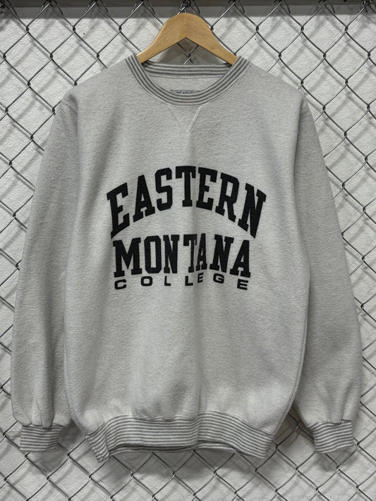 Vintage 90's Eastern Montana College Crewneck Sweater Size Medium
