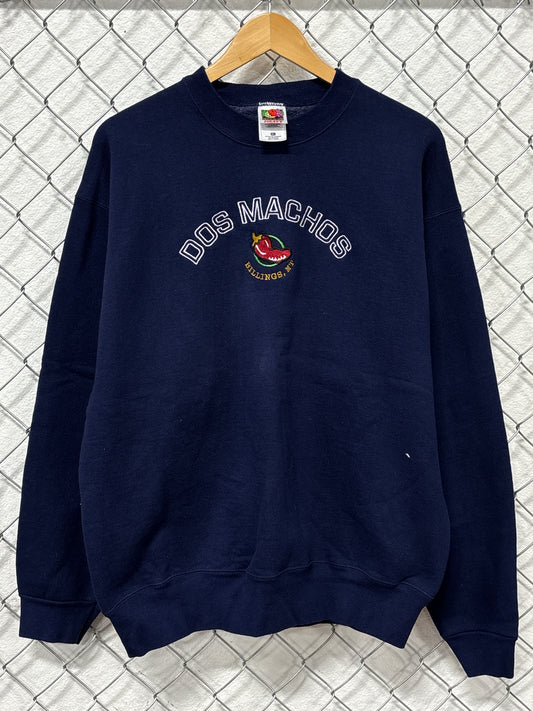 Vintage Billings Montana Dos Machos Restaurant Sweater Size XL