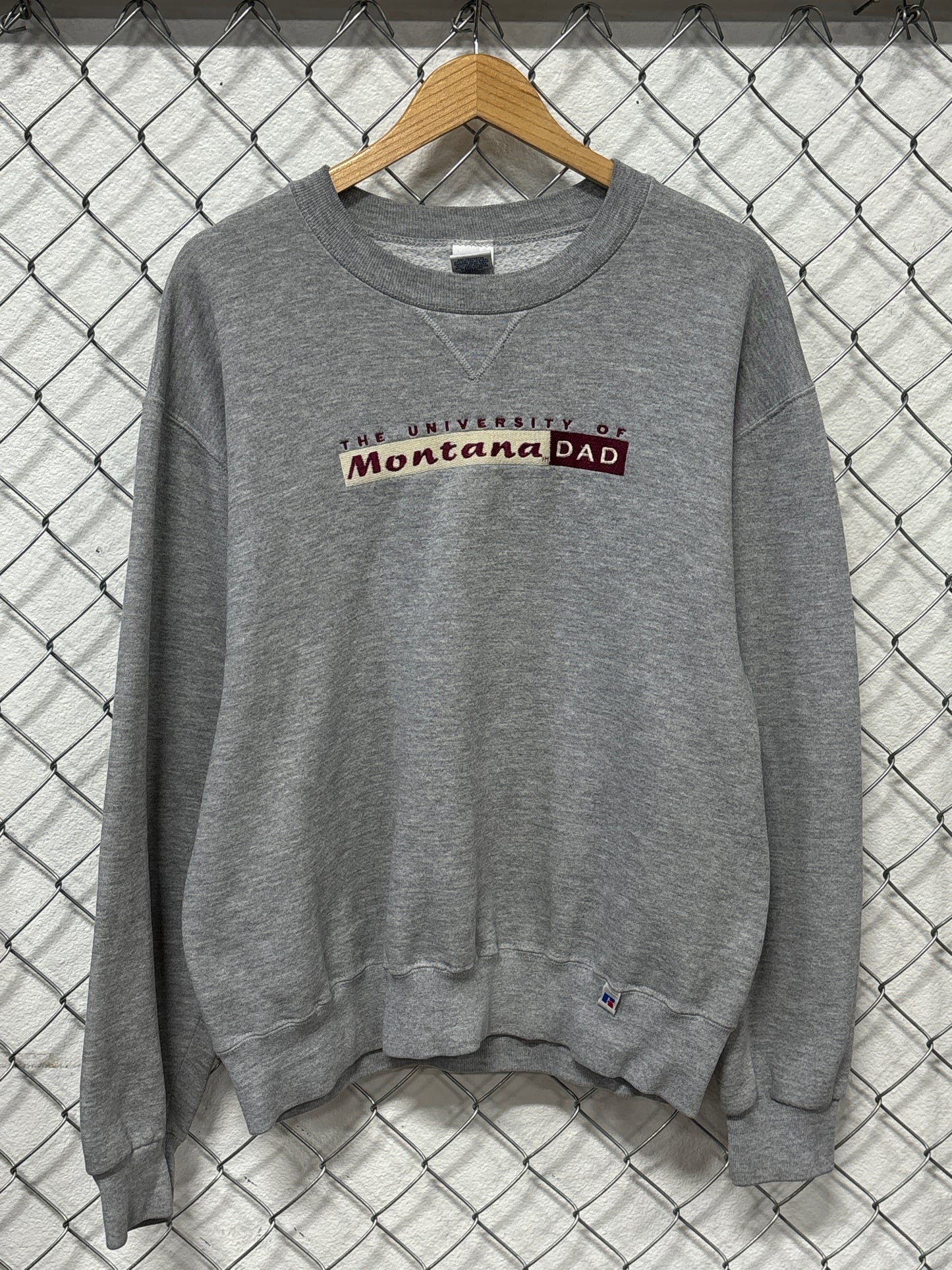 Vintage 90's University of Montana Missoula Dad Crewneck Sweater Size Medium