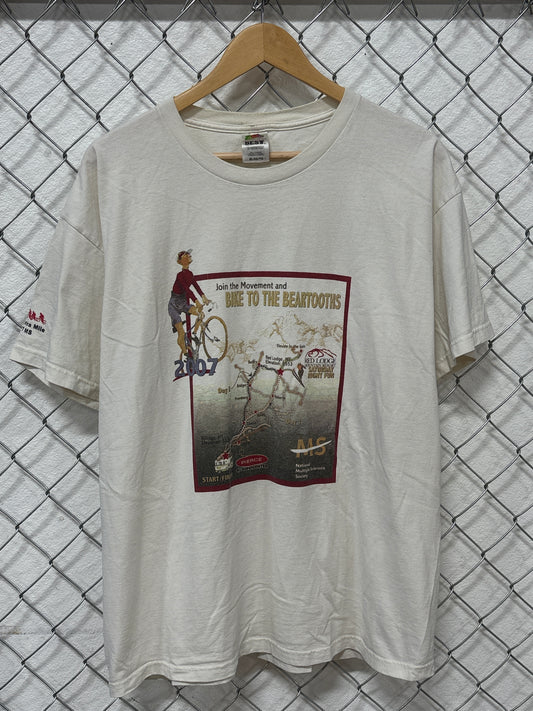 Vintage Montana Bike to the Beartooths Graphic Tee Size XL