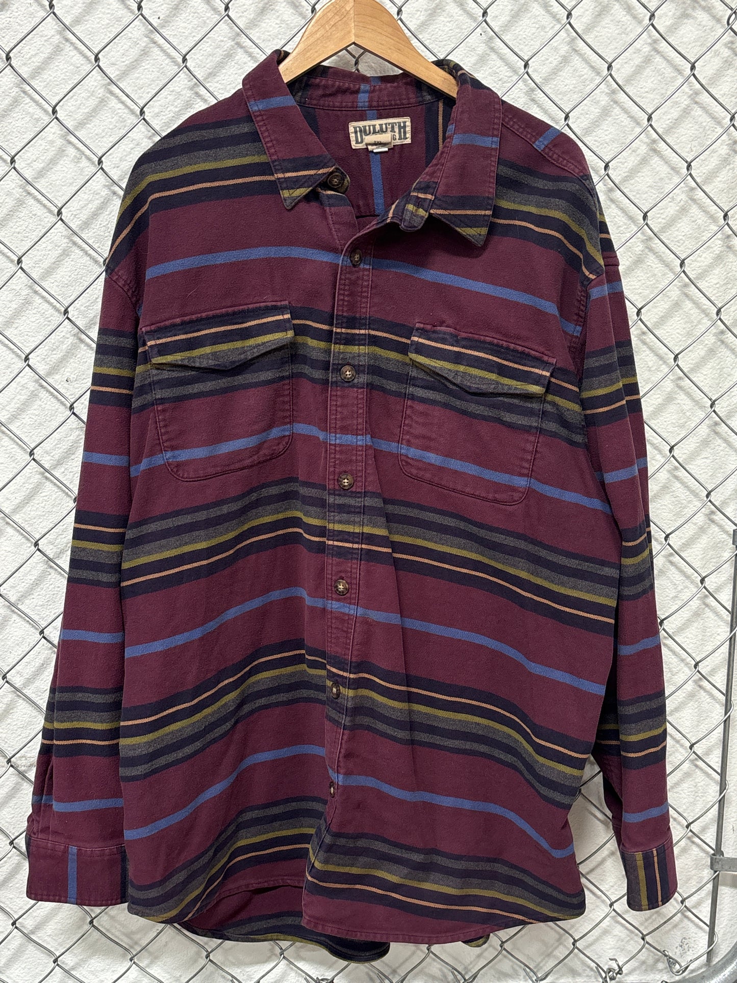 Duluth Trading Company Multicolor Flannel Shirt Size XXL