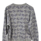 Vintage Flowers All Over Print Grandma Style Sweater Size Large