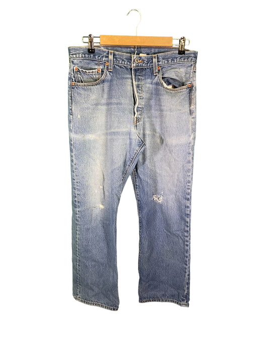 Vintage Levi's 501XX Light Wash Faded Denim Jeans Size 32x30
