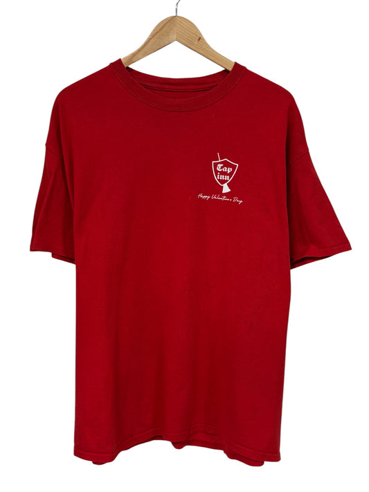 Vintage 00's Billings Montana Tap Inn Valentine's Day VD Graphic Tee Size Large