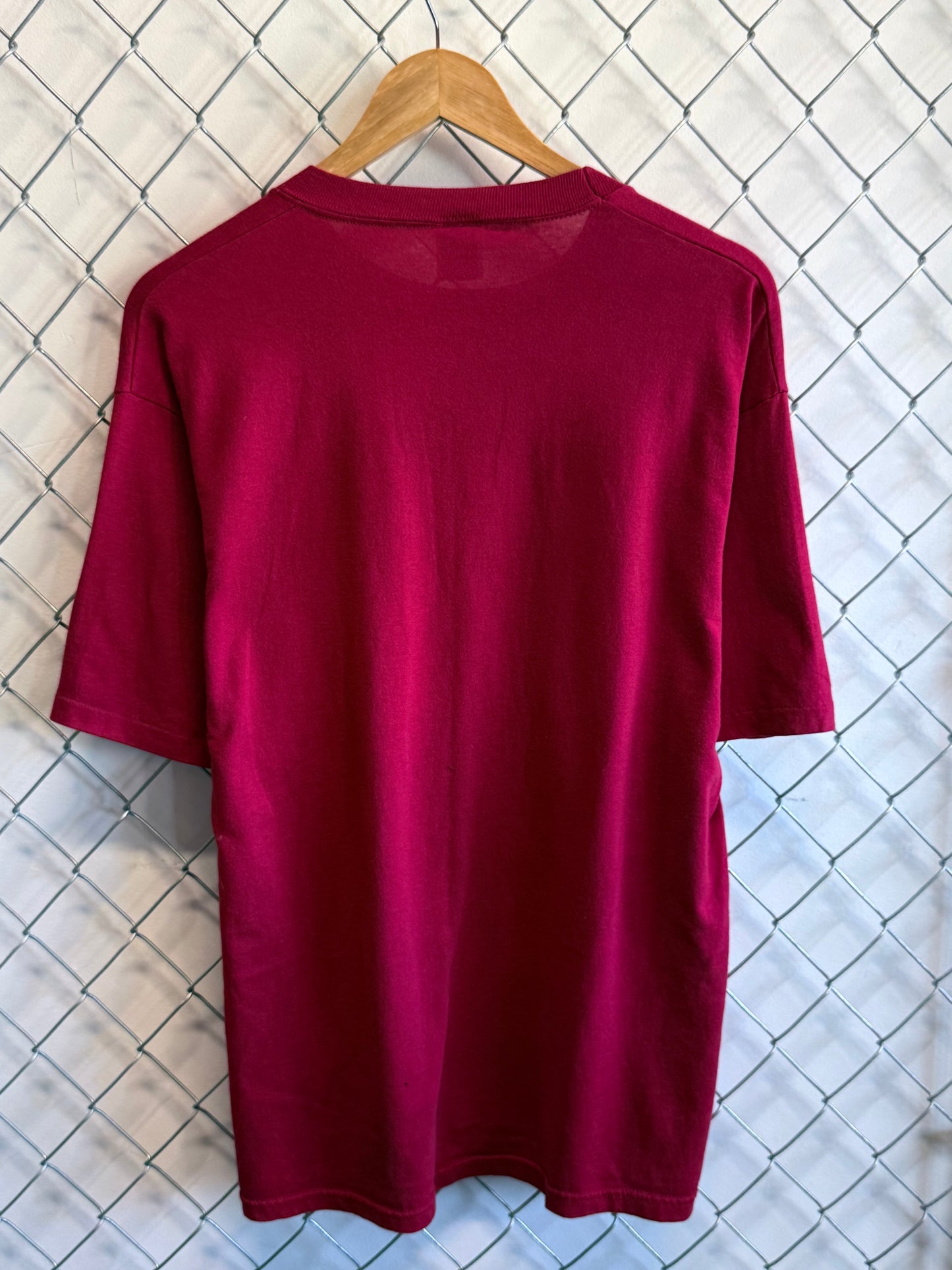 Vintage 90's Jerzees Red Blank Tee Size XL