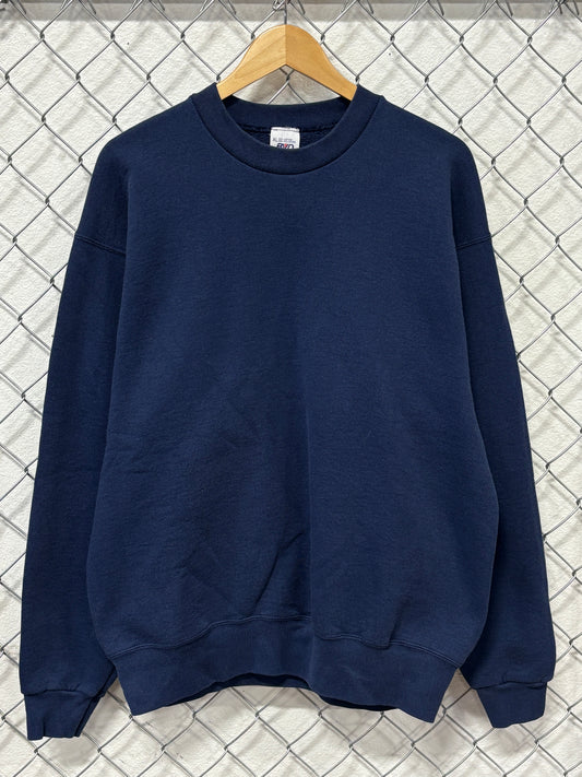Vintage 90's BVD Heavy Blank Blue Crewneck Sweater Size XL