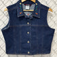 Vintage 90's Women's Rockies Jeanswear Embroidered Denim Vest Size Large