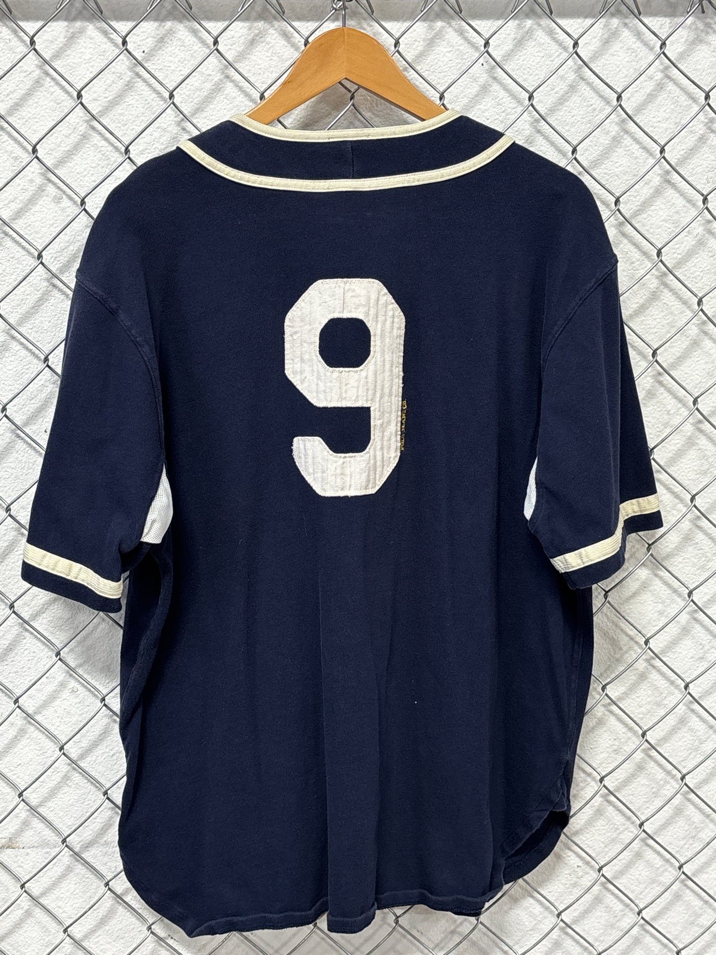 Vintage Y2K Polo Jeans Company Baseball Style Jersey Shirt Size Large