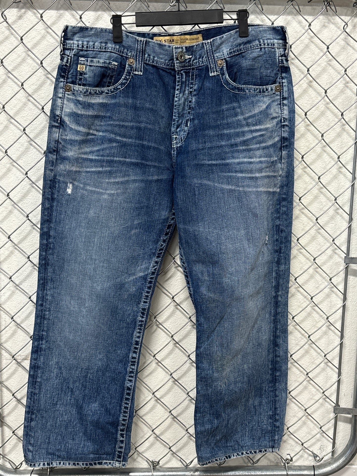 Vintage Y2K Big Star Relaxed Fit Straight Leg Jeans Size 37x27