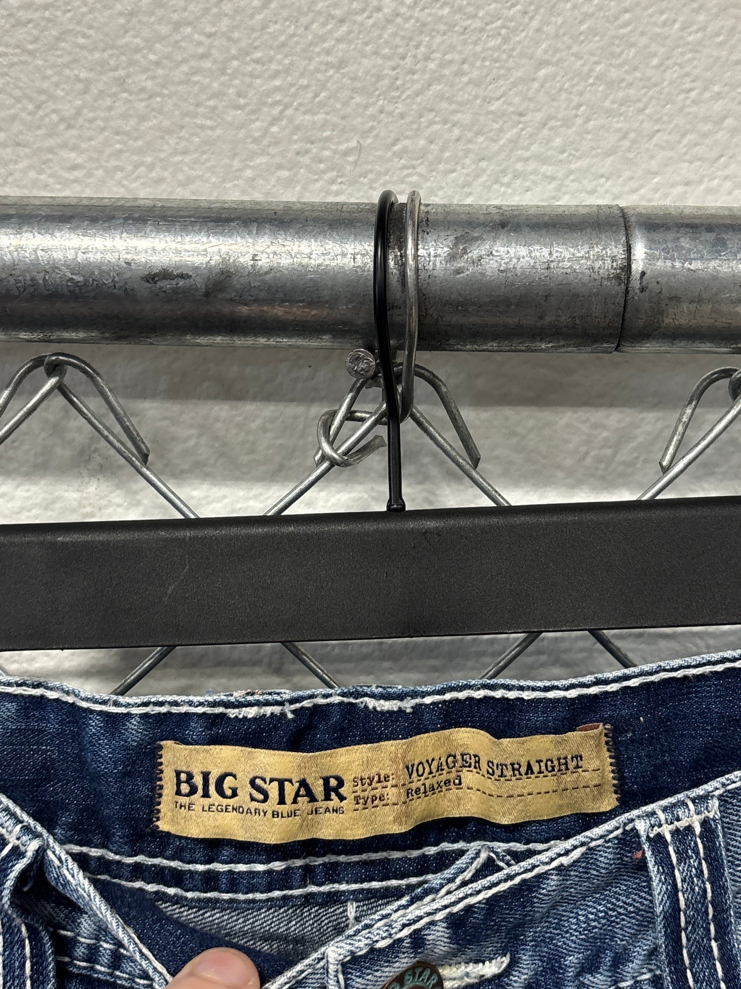 Vintage Y2K Big Star Relaxed Fit Straight Leg Jeans Size 37x27