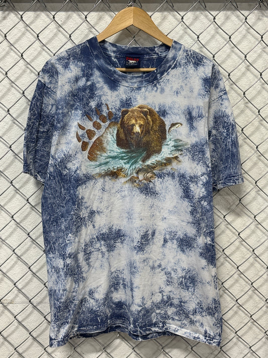 Vintage 90's Grizzlies Nature Graphic Tee Size Large