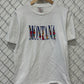 Vintage 90's Montana Spell Out Nature Tee Size Medium