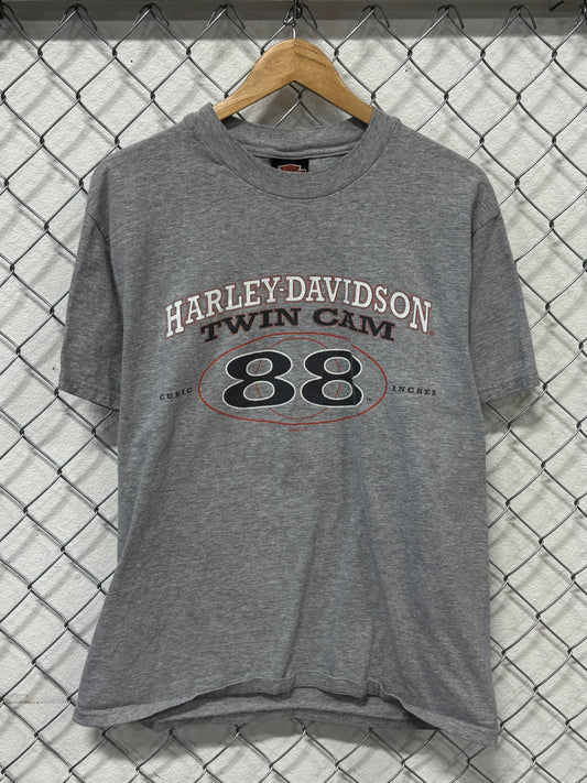 Vintage 90's Harley Davidson Twin Cam Biker Graphic Tee Size Large