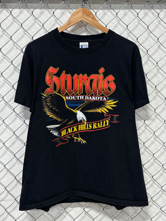 Vintage 1995 Sturgis Black Hills Rally Harley Biker Graphic Tee Size Large