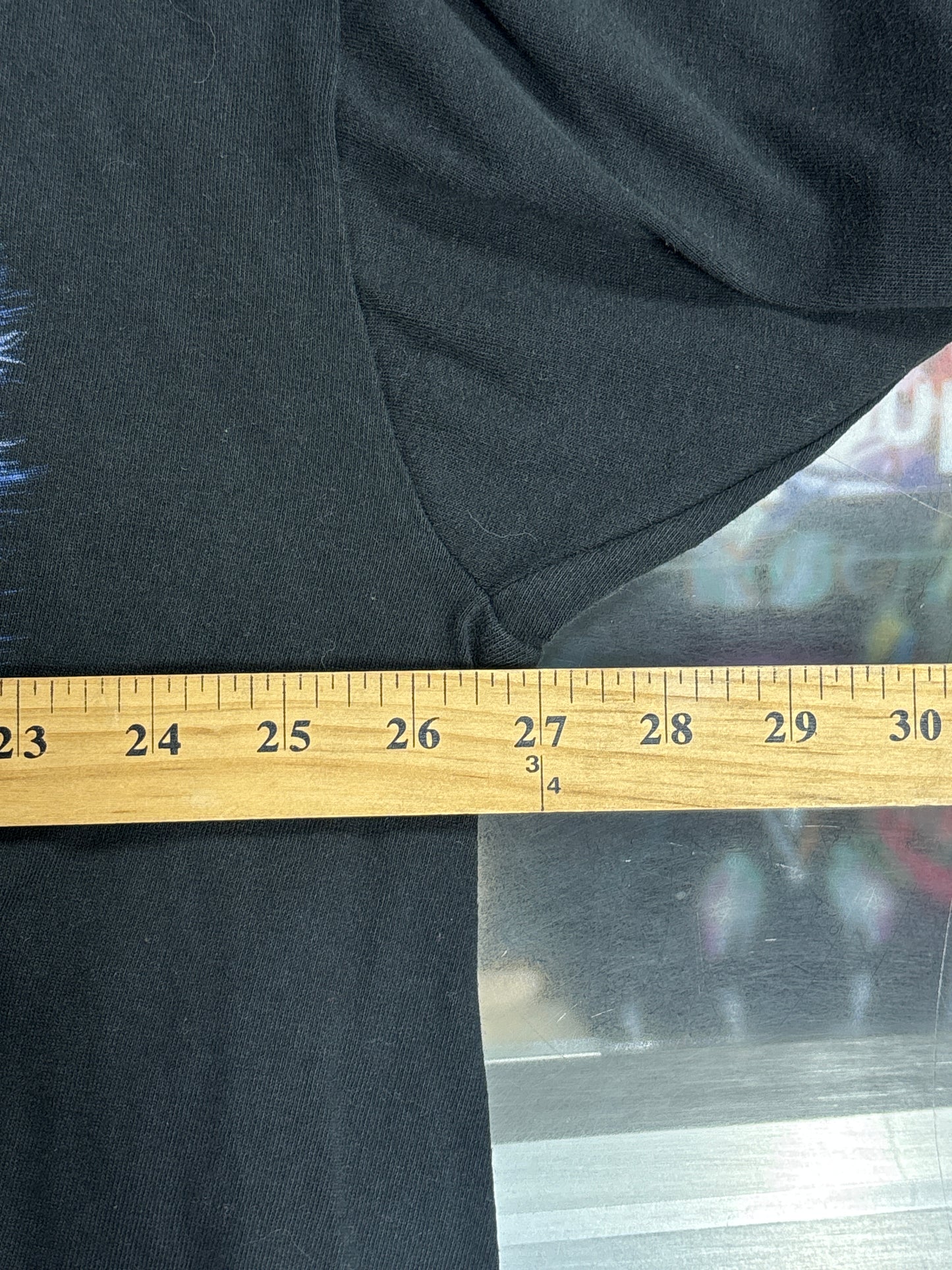 Vintage 90's Liquid Blue White Tiger Double Sided Nature Tee Size XXL