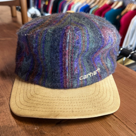 Vintage 90's Carhartt Aztec Blanket Snapback Hat