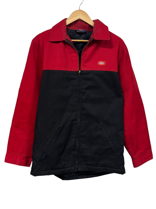 Vintage 00's Dickies Red Black Detroit Style Work Jacket Size Medium