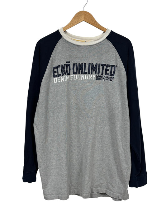 Vintage Y2K Ecko Unlimited Spell Out Crewneck Sweater Size XL