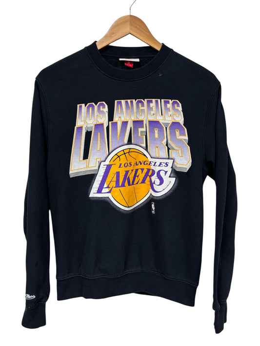 Mitchell & Ness Los Angeles Lakers Logo Crewneck Sweater Size Small