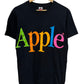 Vintage 90's Single Stich Apple Computers Rainbow Spell Out Tee Size Medium