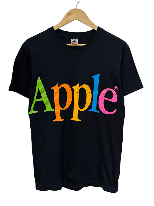 Vintage 90's Single Stich Apple Computers Rainbow Spell Out Tee Size Medium