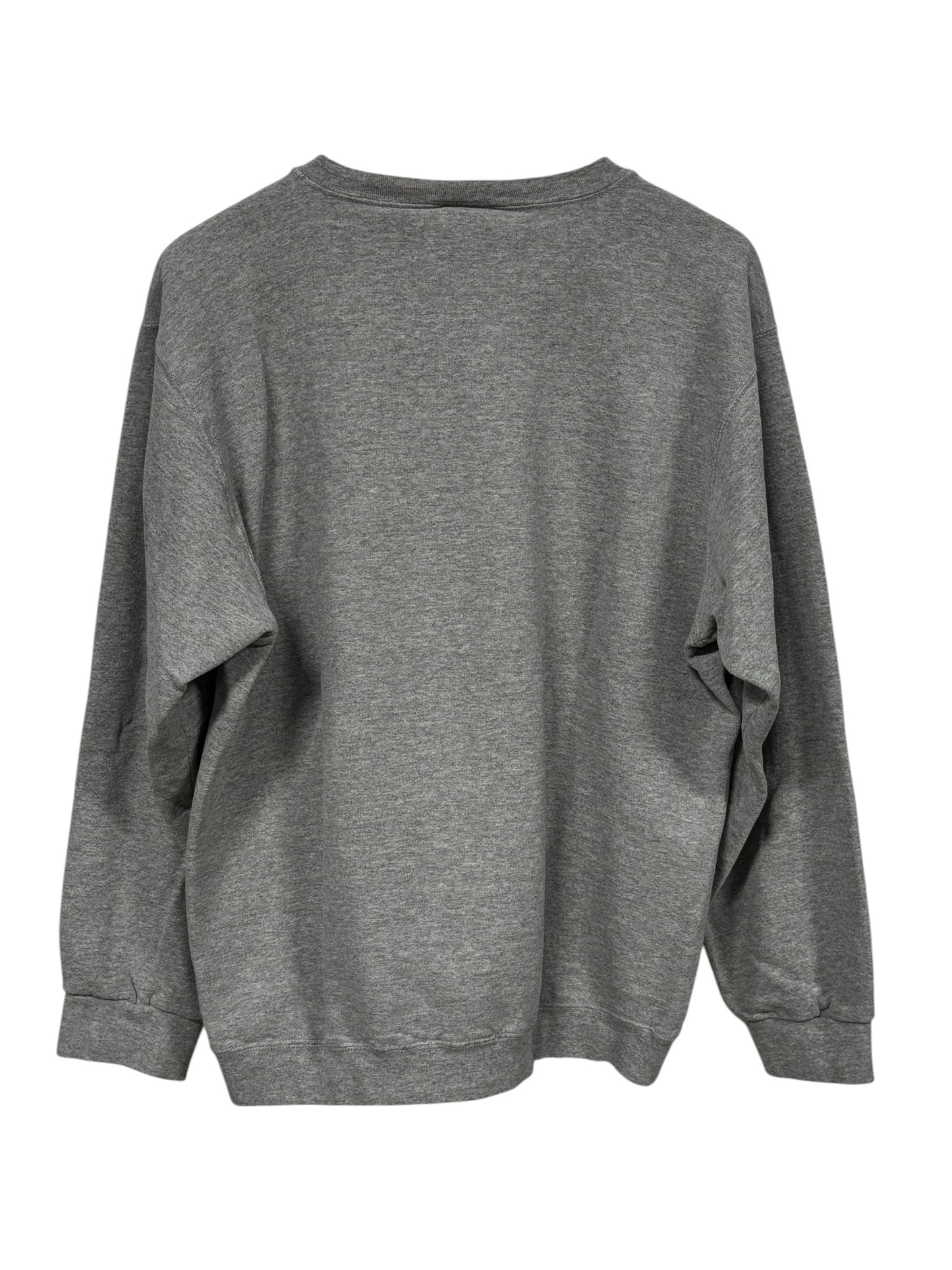 Vintage Y2K Nike Small Swoosh Grey Crewneck Sweater Size Large