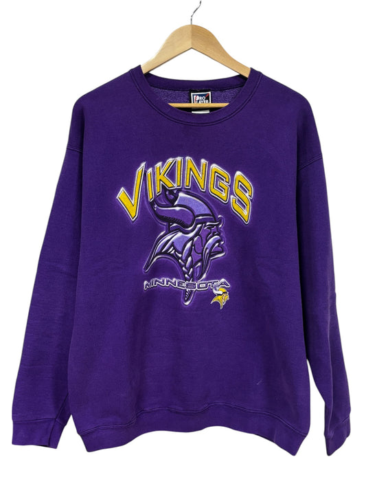 Vintage 90's Minnesota Vikings Pro Player NFL Logo Sweater Size XL