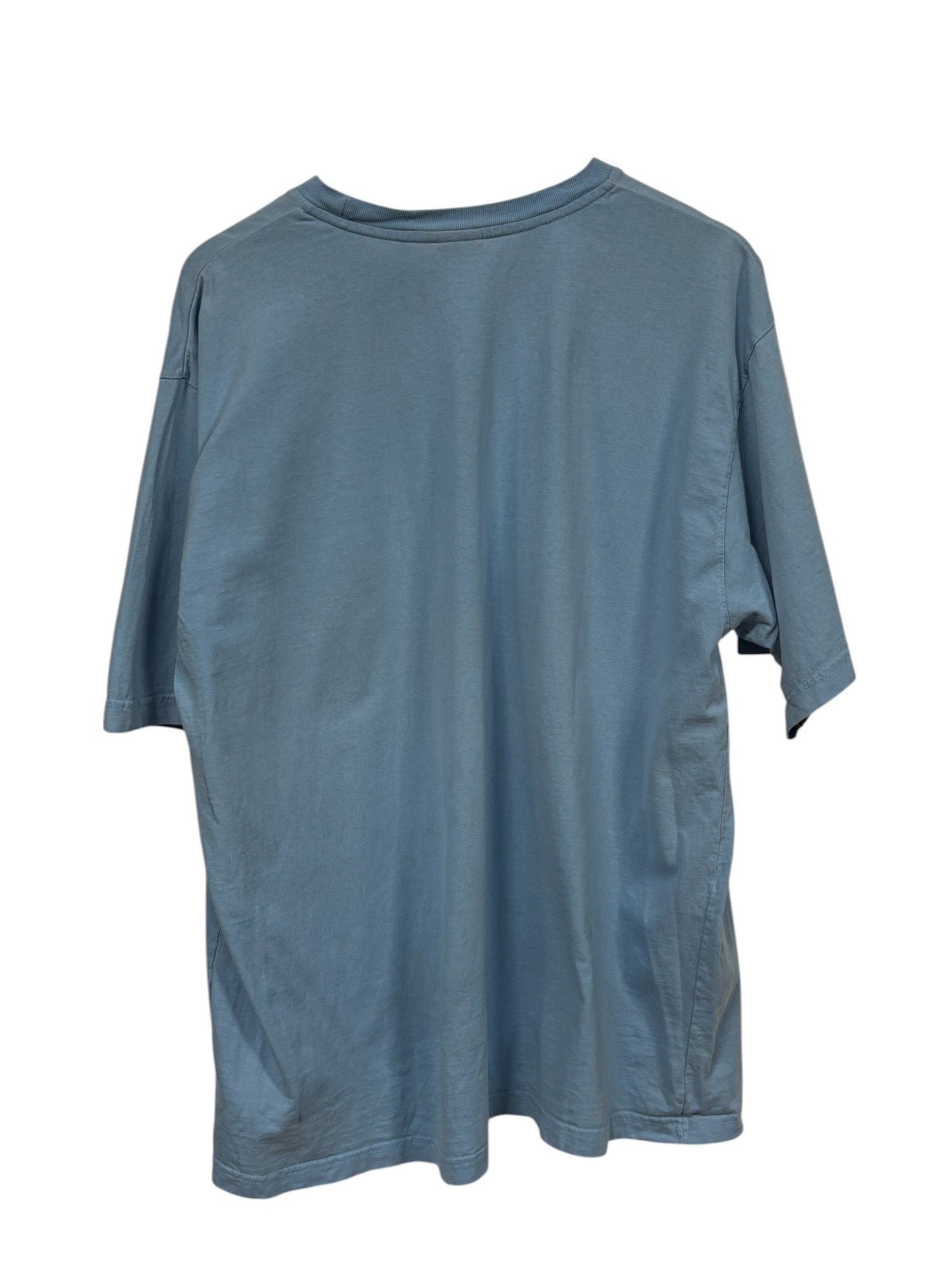 Vintage Y2K Nike Baby Blue Small Swoosh Tee Size XL