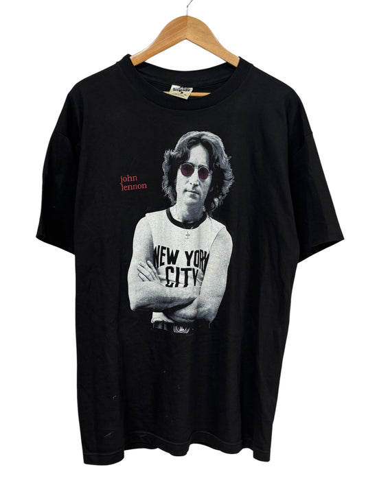 Vintage 90's John Lennon Beatles Dreamer Double Sided Portrait Tee Size XL