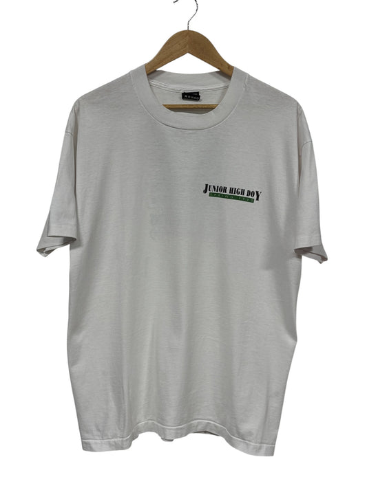 Vintage 1995 Junior High Doy Family Relations Jesus Graphic Tee Size XL