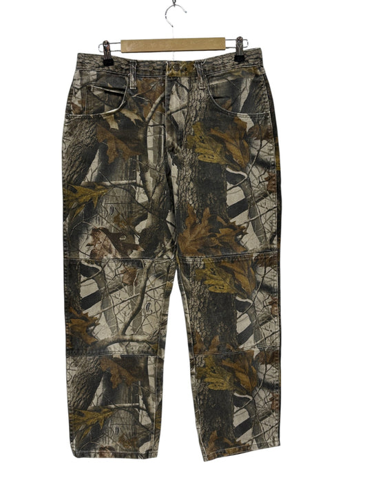 Vintage Wrangler Woodland Camo Double Knee Pants Size 33x28